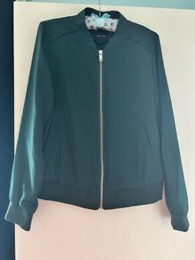 Satin look bomber jacket