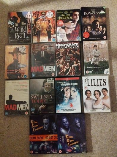 DVD lot, movies & series (mad men, CSI, desperate housewives)
