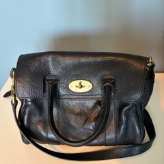 Genuine Mulberry Alexa Black Leather Bag