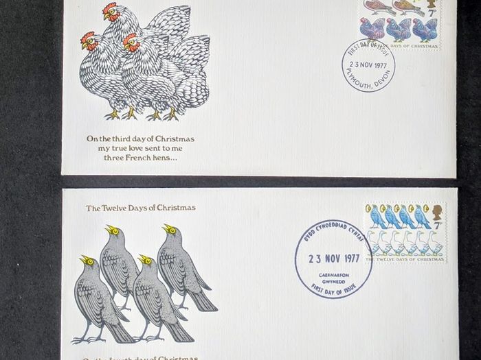 2 x Great Britain FDC's - Xmas 1977