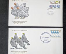 2 x Great Britain FDC's - Xmas 1977