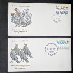 2 x Great Britain FDC's - Xmas 1977