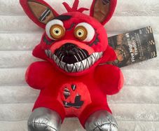 Funko Five Nights at Freddys Nightmare Foxy Soft Plush approx. 8 Damaged Back Please see photos