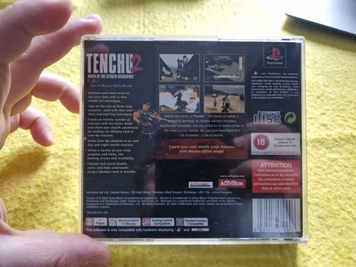 Tenchu 2  PlayStation1 Ps1 PlayStation2 Ps2 Games Original