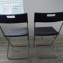 Black Folding Chairs (Set of 2) Image 3