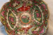 Vintage Famille Rose Hand Painted 14 cms Bowl