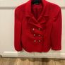 Ladies wool blend  fitted double breasted jacket Image 5