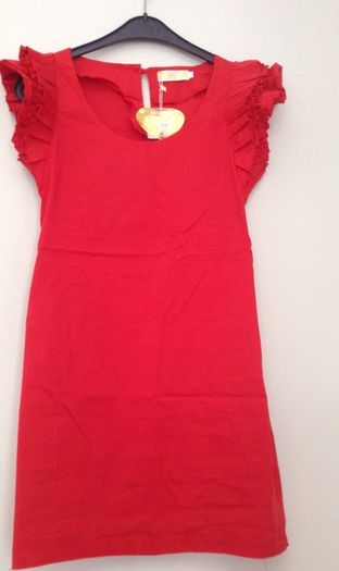 Red & blue dress