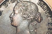 Half Penny 1865 Queen Victoria Nice grade