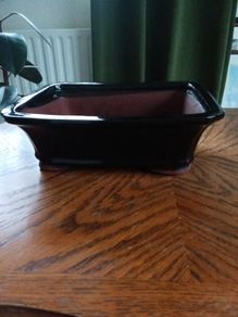 Bonsai Planter Glazed terracotta