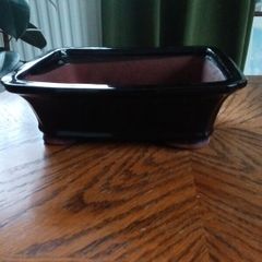 Bonsai Planter Glazed terracotta