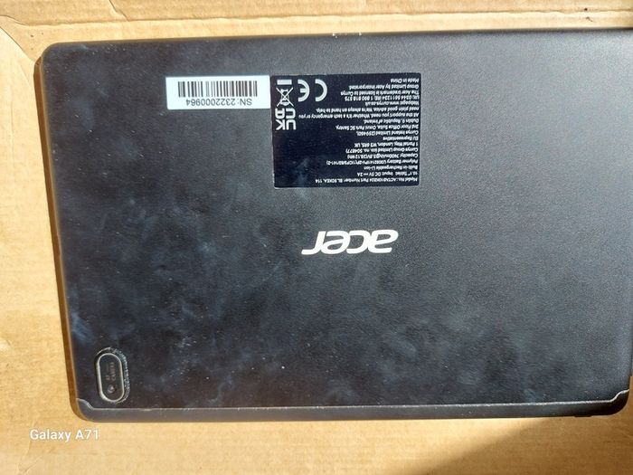 ACER 10.1 inch Tablet, Model ACTAB10KB24, FRP Pin Locked, with Keypad Hard Cover