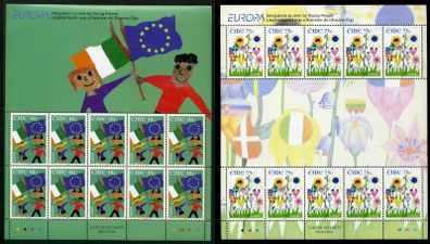 2006 Ireland Europa Commemorative Stamp Sheetlet Plate 1A1A1A1A Mint Never Hinged (MNH)