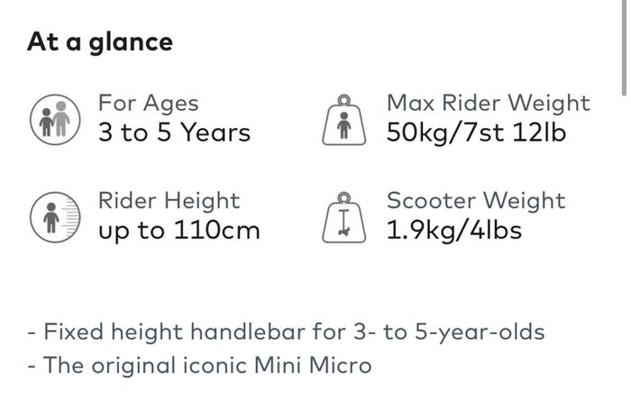 Mini Micro Scooter Plus Free Hand Muffs