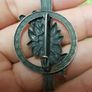 Vintage German Skiing Brooch Image 2