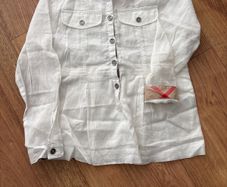 Burberry girls monogram white shirt