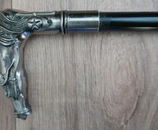Vintage Sword Stick with  head handle (length 36", blade length 21") (metal walking stick)