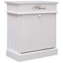 Shoe Cabinet White 50x28x58 cm Paulownia Wood Image 5