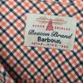 mens BARBOUR check shirt orange white Size XXL Image 6
