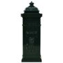Pillar Letterbox Aluminium Vintage Style Rustproof Green Image 3