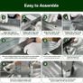 FREE EXPRESS SHIPPING  Raised Garden Bed Kit, Sliver Galvanized Raised Planter Box Outdoor for Vegetables, Large Bottomless Metal Raised Bed for Herb, Growing Fruits, Flower (4x2x1 ft) Image 5