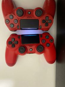 2x PS4 Official Dual Shock  Red Controller (V2)