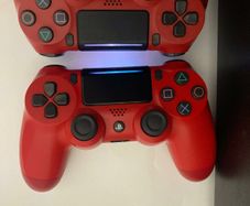 2x PS4 Official Dual Shock  Red Controller (V2)