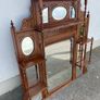 Edwardian Oak Overmantle Image 3