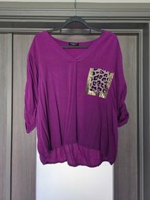 Worn once majenta blouse