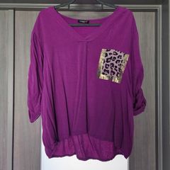 Worn once majenta blouse