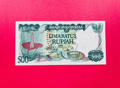 Indonesia  500   Rupiah    1982  . Pick  121  ( Uncirculated )