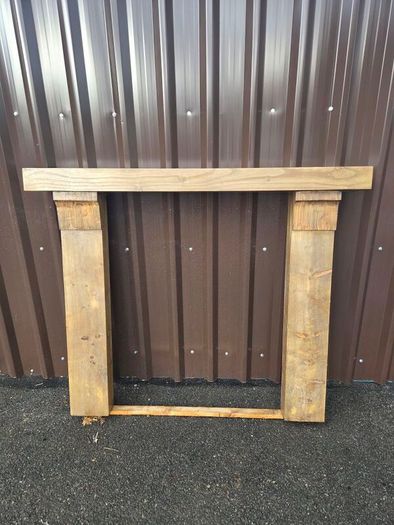 Handmade timber fireplace surround