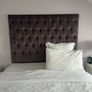 head board deep buttoned purple with FREE Outtoman Image 3