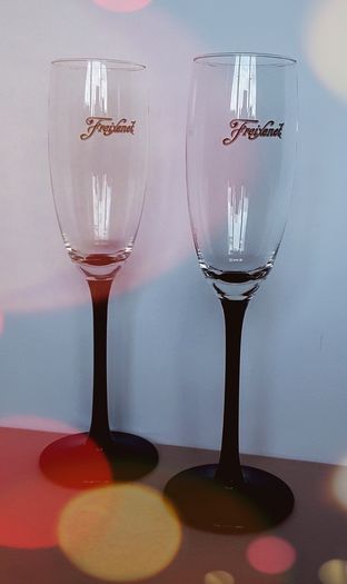 Vintage Pair of 1990's "Freixenet" Champagne Flutes