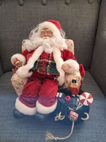 Christmas snoring santa decoration.