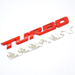 3D Car Styling Sticker Metal TURBO Emblem Rear Tailgate Badge for Ford Focus 2 3 ST RS Fiesta Mondeo Tuga Ecosport Fusion
