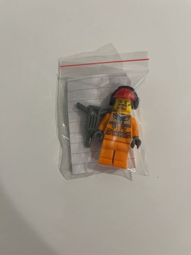 Lego City Construction Worker minifigure