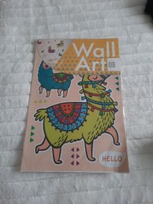 funky llama wall art