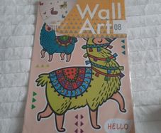 funky llama wall art