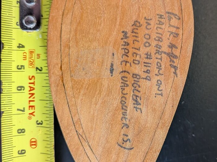 Quilted Bigleaf Maple Bowl Handmade Signed 1997 Vancouver Island Wood