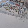 Original Friedrich Gortitz Signed Coloured Etching Frankfurt Image 6
