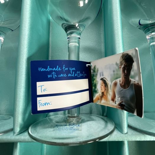 Avoca Blue Collection - Wine Glasses - Set Of 6 - Brand New in Box