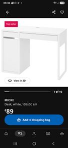 ikea desk and chair