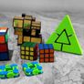 Pre Owned 12 Piece Puzzle, Speed Cube & Fidget Toy Bundle Image 4