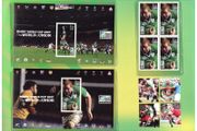 2007 Ireland Rugby World Cup Stamp Presentation Pack. Pack includes block of 4 of each stamp, First day cover and both miniature sheets.