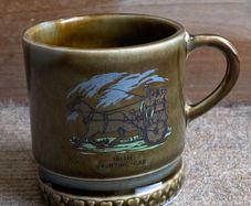Irish Porcelain Irish Jaunting Car Cup
