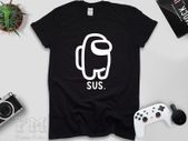 Among Us SUS T Shirt, Crewmate Shirt, Imposter Shirt, Gaming Shirt for Kids Adult, Birthday Gift for Friend, Christmas Among us
