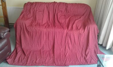 Vintage 80's/90's Burgundy/Wine Curtains