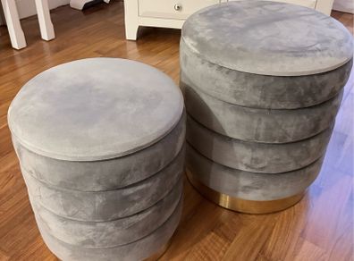 Ottoman Pouffe Pair
