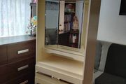 Vintage Dressing Cabinet  Vanity Unit with Triple Mirror &amp; Built In Lights